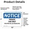 Signmission Private Use Only Violators Prosecuted OSHA Notice Sign, Vinyl Decal, 10in W x 7in L, 2PK OS-2PACK-NS-D-710-L-16427 - alternate 3